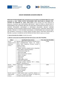 MEM HEALTHCARE & RESEARCH SRL anunță demararea procedurilor de ACHIZIȚIE DIRECTĂ în cadrul proiectului cu titlul ”SPRIJIN PENTRU DIGITALIZAREA MEM HEALTHCARE & RESEARCH SRL”, CONTRACT DE FINANȚARE Nr. ordine: 3365.1./i3/c9 – Servicii de realizare Site de prezentare, etc.