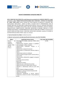 QSTIL FURNITURE SOLUTIONS SRL anunță demararea procedurilor de ACHIZIȚIE DIRECTĂ în cadrul proiectului cu titlul ”SPRIJIN PENTRU DIGITALIZAREA QSTIL FURNITURE”, CONTRACT DE FINANȚARE Nr. ordine: 3369.1./i3/c9 – Servicii de realizare Platforma module CRM / ERP /AI, etc.