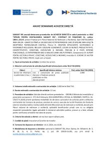 SANAVIT SRL anunță demararea procedurilor de ACHIZIȚIE DIRECTĂ în cadrul proiectului cu titlul ”SPRIJIN PENTRU DIGITALIZAREA SANAVIT SRL”, CONTRACT DE FINANȚARE Nr. ordine: 1804.1./i3/c9 – Servicii de informare si publicitate (1 buc.)