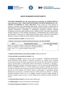 TOUR IMPEX MAPAMOND M.D. SRL anunță demararea procedurilor de ACHIZIȚIE DIRECTĂ în cadrul proiectului cu titlul ”SPRIJIN PENTRU DIGITALIZAREA TOUR IMPEX MAPAMOND M.D. SRL”, CONTRACT DE FINANȚARE Nr. ordine: 1900.1/i3/c9 – Servicii de auditare tehnică IT (elaborare raport tehnic IT) (1 buc.)