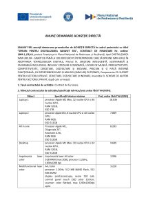 SANAVIT SRL anunță demararea procedurilor de ACHIZIȚIE DIRECTĂ în cadrul proiectului cu titlul ”SPRIJIN PENTRU DIGITALIZAREA SANAVIT SRL”, CONTRACT DE FINANȚARE Nr. ordine: 1804.1./i3/c9, achizitie hardware