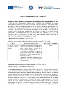 RAPAVI SRL anunță demararea procedurilor de ACHIZIȚIE DIRECTĂ în cadrul proiectului cu titlul ” SPRIJIN PENTRU DIGITALIZAREA RAPAVI SRL”, CONTRACT DE FINANȚARE Nr. Ordine 3400.1/i3/c9 – Servicii de curs ANC Competente digitale (4 buc.)