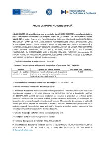 SQUAD KINETO SRL anunță demararea procedurilor de ACHIZIȚIE DIRECTĂ în cadrul proiectului cu titlul ”SPRIJIN PENTRU DIGITALIZAREA SQUAD KINETO SRL”, CONTRACT DE FINANȚARE Nr. ordine: 3404.1./i3/c9, Servicii de auditare tehnică IT