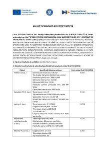 CASA SACERDOTENILOR SRL anunță demararea procedurilor de ACHIZIȚIE DIRECTĂ în cadrul proiectului cu titlul ”SPRIJIN PENTRU DIGITALIZAREA CASA SACERDOTENILOR SRL”, CONTRACT DE FINANȚARE Nr. ordine: 1196.1/i3/c9 – Telefon (1 buc.) Calculator PC (1 buc.) Laptop (1 buc.) Imprimanta multifunctionala  (1 buc.) Monitor PC (1 buc.) Televizor 1 (1 buc.) Televizor 2 (1 buc.)