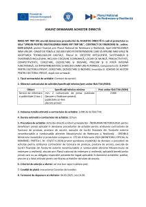 MAKE MY TRIP SRL anunță demararea procedurilor de ACHIZIȚIE DIRECTĂ în cadrul proiectului cu titlul ”SPRIJIN PENTRU DIGITALIZAREA MAKE MY TRIP SRL”, CONTRACT DE FINANȚARE Nr. ordine: 6539.1/i3/c9, Servicii de informare si publicitate (1 buc.)