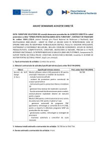 QSTIL FURNITURE SOLUTIONS SRL anunță demararea procedurilor de ACHIZIȚIE DIRECTĂ în cadrul proiectului cu titlul ”SPRIJIN PENTRU DIGITALIZAREA QSTIL FURNITURE”, CONTRACT DE FINANȚARE Nr. ordine: 3369.1./i3/c9,  Servicii de Soft design