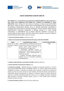 FOTO MARIA S.R.L. anunță demararea procedurilor de ACHIZIȚIE DIRECTĂ în cadrul proiectului cu titlul ”Sprijin pentru digitalizarea FOTO MARIA SRL”, CONTRACT DE FINANȚARE Nr. ordine: 3348.1/i3/c9, Servicii de curs ANC Competente digitale (1 buc.)
