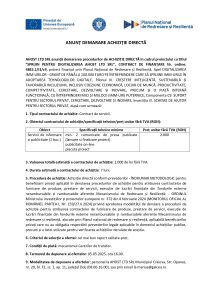 AHOST LTD SRL anunță demararea procedurilor de ACHIZIȚIE DIRECTĂ în cadrul proiectului cu titlul ”SPRIJIN PENTRU DIGITALIZAREA AHOST LTD SRL”, CONTRACT DE FINANȚARE Nr. ordine: 4842.1/i3/c9, Servicii de informare si publicitate (1 buc.)