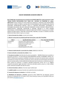 GILLY TRANS SRL anunță demararea procedurilor de ACHIZIȚIE DIRECTĂ în cadrul proiectului cu titlul ”SPRIJIN PENTRU DIGITALIZAREA GILLY TRANS SRL”, CONTRACT DE FINANȚARE Nr. ordine: 3389.1/i3/c9, Smartphone (5 buc.)