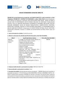 TRICABO SRL anunță demararea procedurilor de ACHIZIȚIE DIRECTĂ în cadrul proiectului cu titlul ”Digitalizare TRICABO SRL”, CONTRACT DE FINANȚARE Nr. ordine: 5586.1/i3/c9, Website